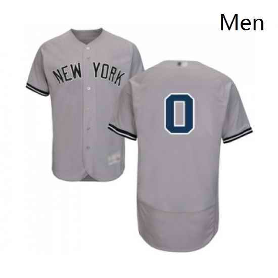 Mens New York Yankees 0 Adam Ottavino Grey Road Flex Base Authentic Collection Baseball Jersey